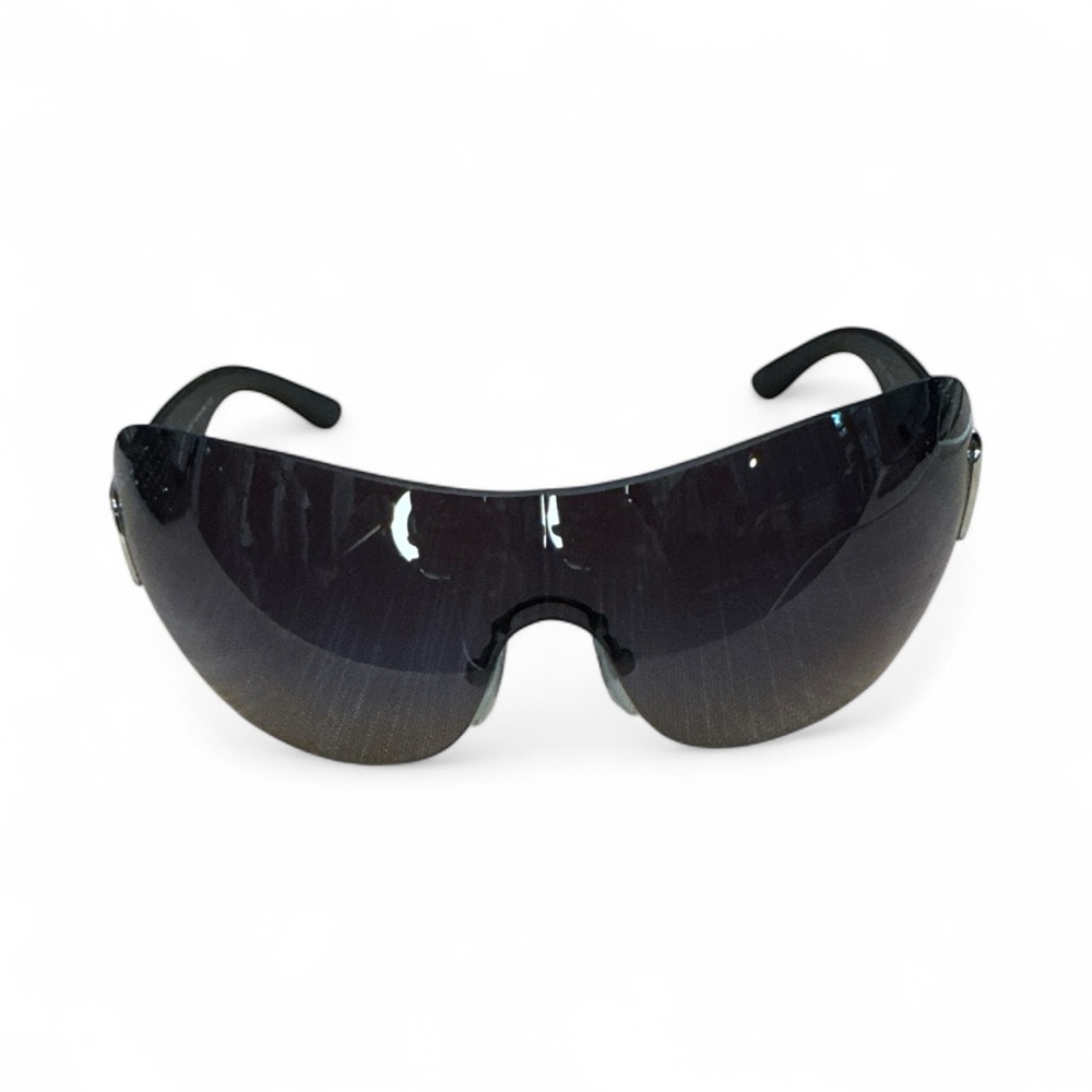 BVLGARI Sunglasses Crystal Shield style with case and cloth style 6030-B